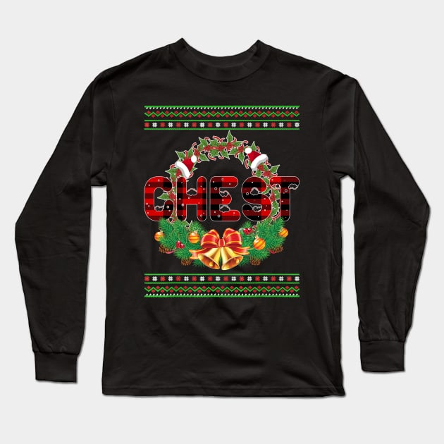 ugly christmas sweater Long Sleeve T-Shirt by Bagshaw Gravity